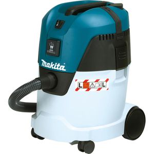 Makita Nass-Trockensauger VC2512L, türkis, 25 Liter, 1000 Watt, mit Steckdose, Staubklasse L