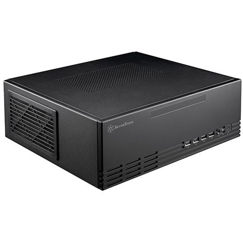 Silverstone SST-ML11B Milo Slim HTPC Micro-ATX Gehäuse - schwarz