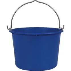 Baueimer 12 L blau mit Metallösenbügel 6mm - blau