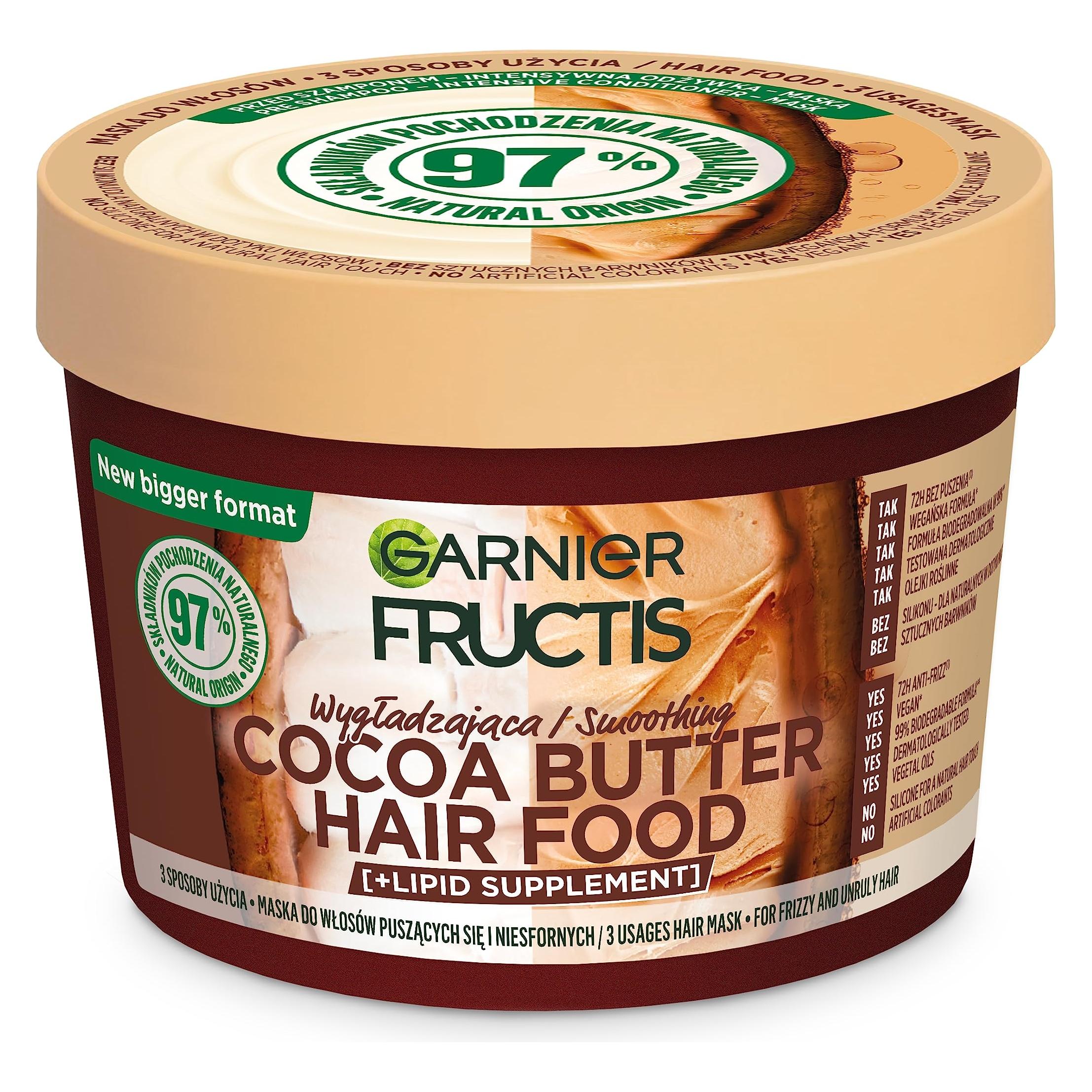 Garnier Hair Food Smoothing Mask For Hair Cocoa 400Ml (400 ml) (3600542513043)