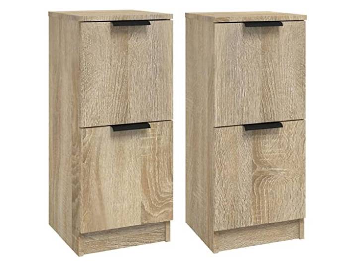 vidaXL Sideboards 2 STK. Sonoma-Eiche 30x30x70 cm Holzwerkstoff