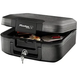 Master Lock LCGW20101 Feuer- und Wasserfeste Sicherheitskassette, medium mit Zylinderschloss