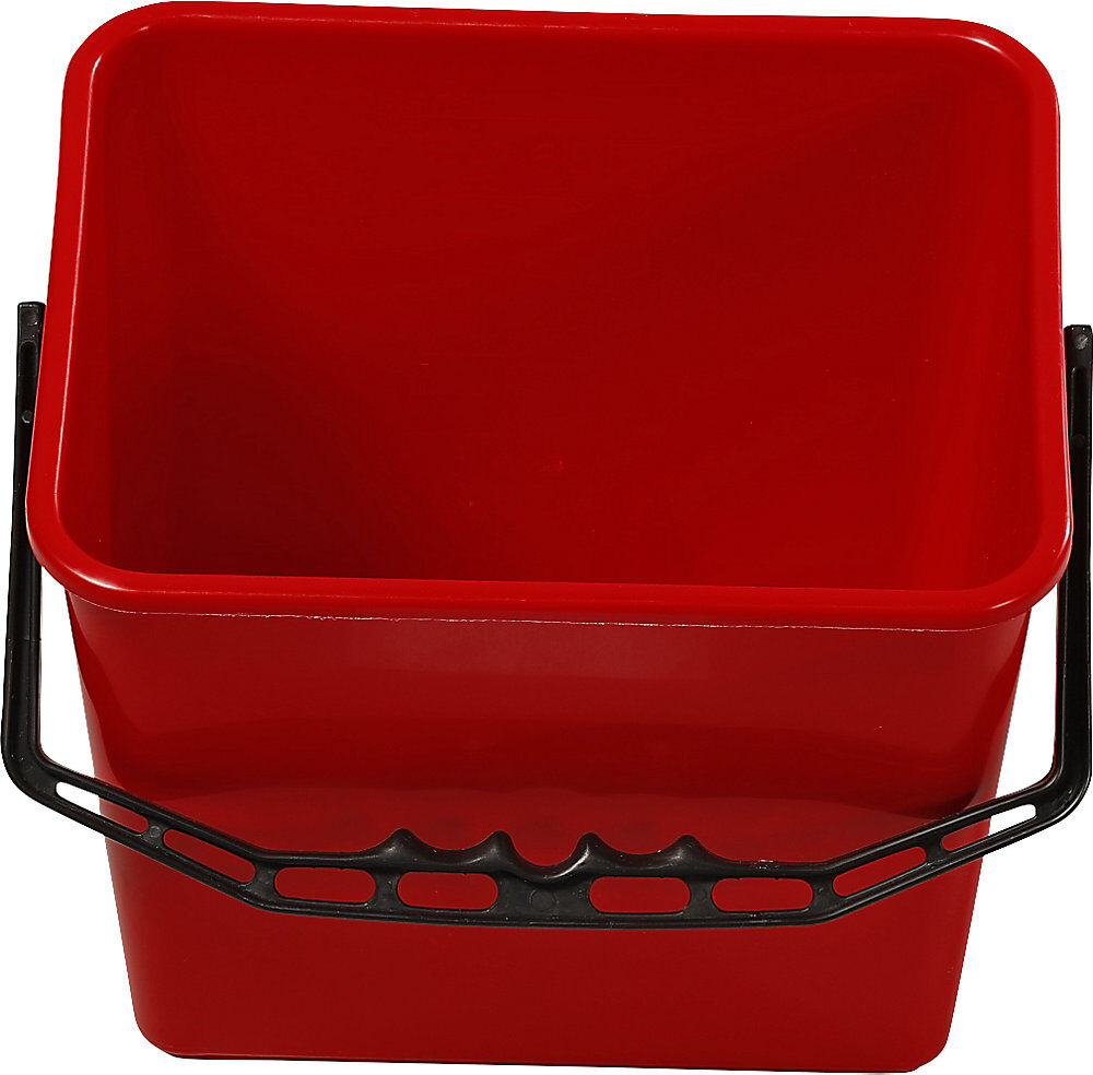 kaiserkraft Eimer, Inhalt 6 Liter, rot