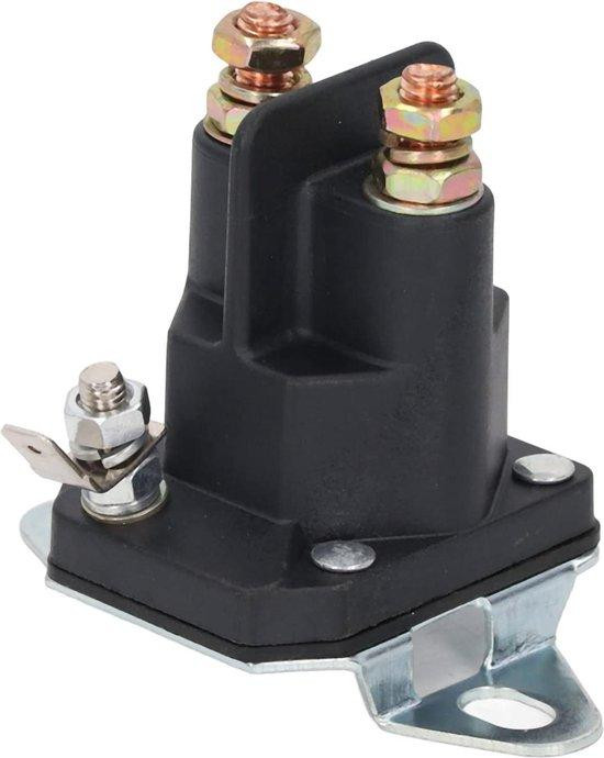 3-Polig Motorstarter Solenoid Relais 12V 435097 voor MTD 109946 146154 T1200 Grasmaaier in zwart aluminium