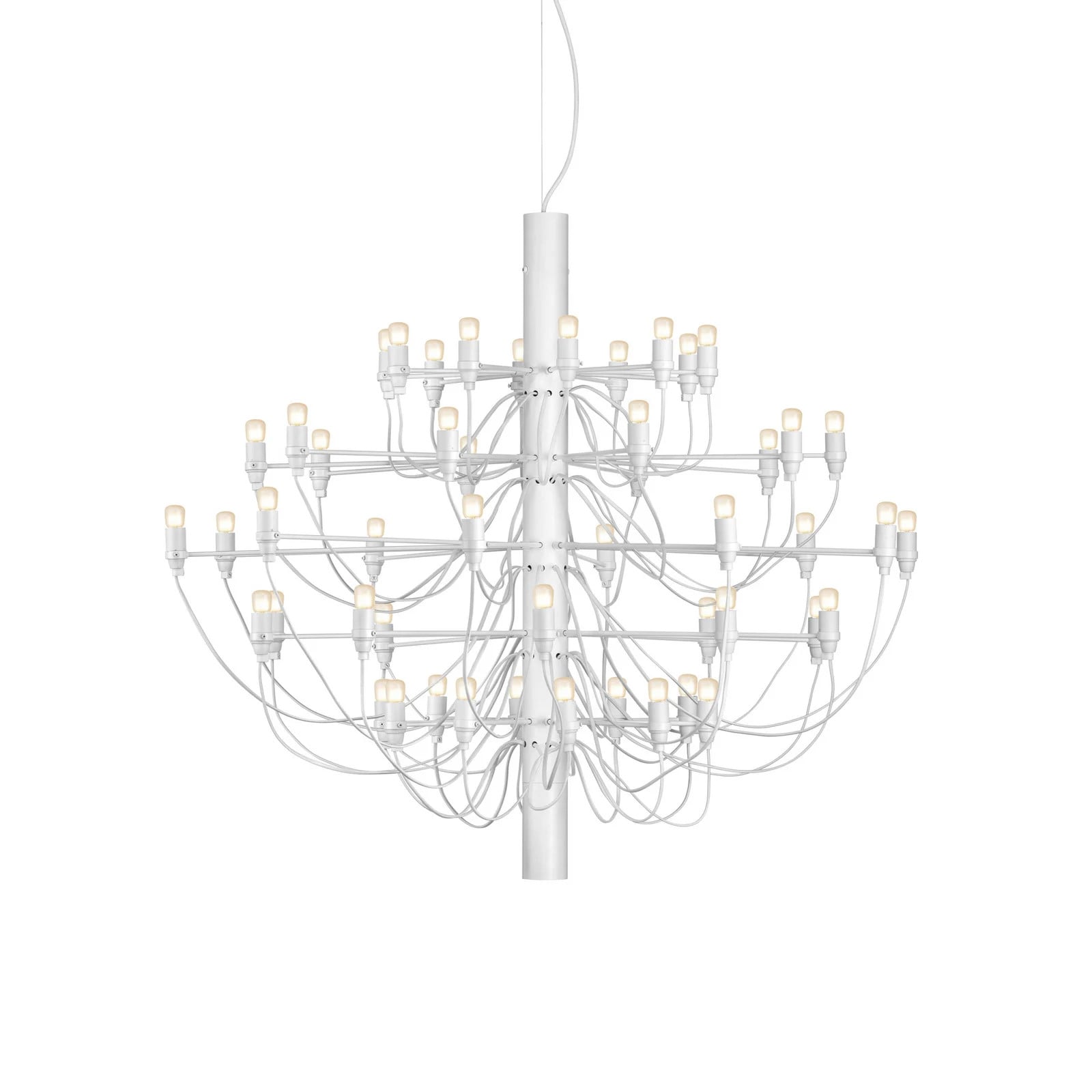 Flos 2097/50 C Hanglamp met Matwit Frosted LED-lampen en Metaal