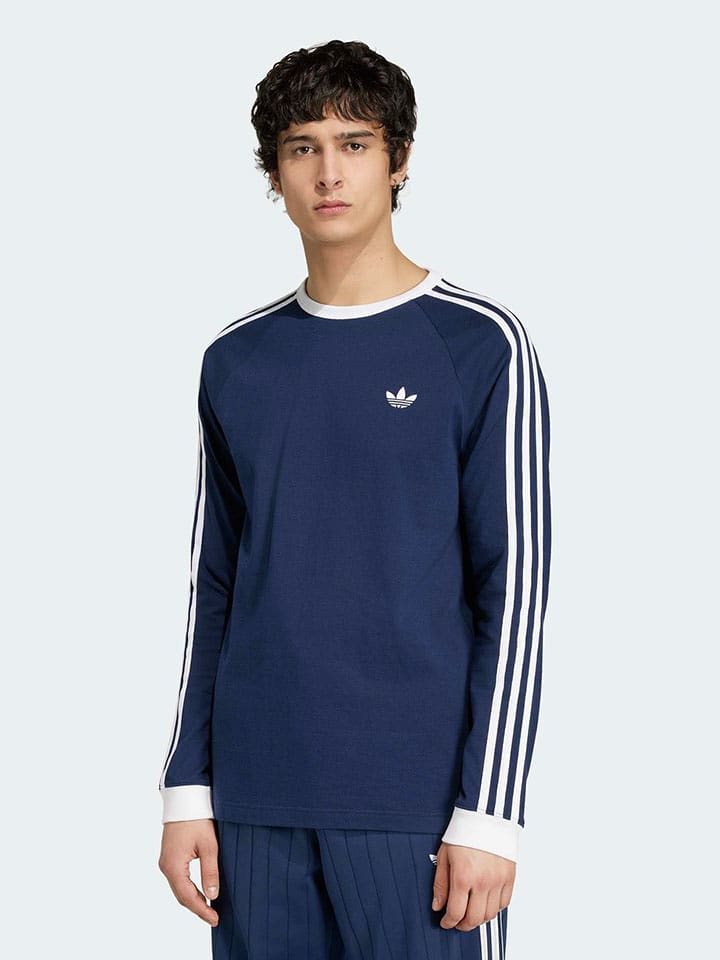 adidas Longsleeve in Dunkelblau - S