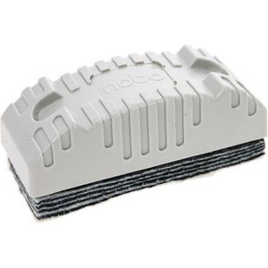 Nobo Tafelwischer Easypeel 34533944, mit wechselbarem Löschfilz, aus Kunststoff, grau