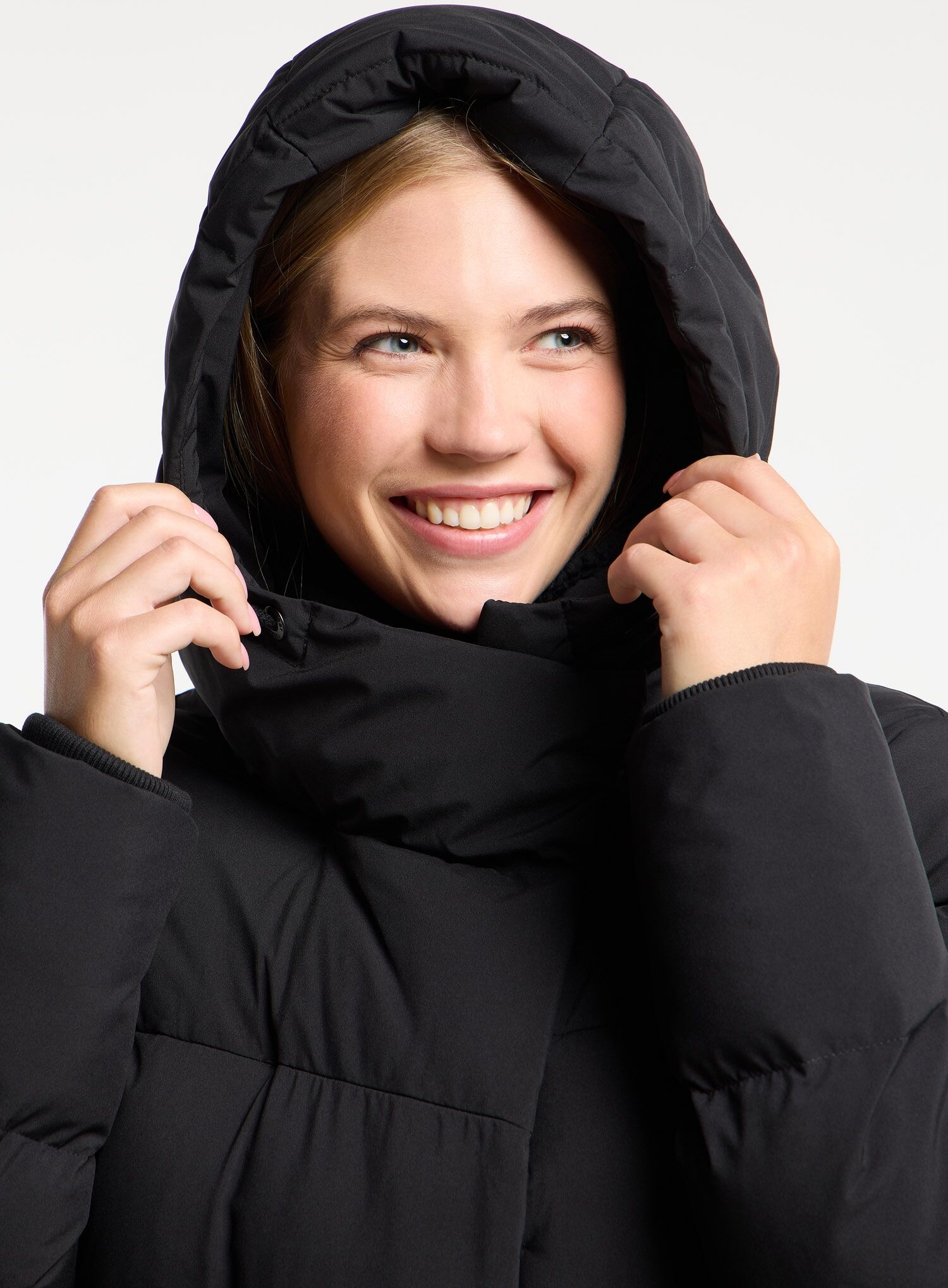 Steppmantel RAGWEAR "PAVLA LONG", Damen, Gr. M, schwarz, Steppware, Obermaterial: 100% Polyester, unifarben, knieumspielend, Mäntel Steppmantel, verdeckter Reissverschluss schwarz M
