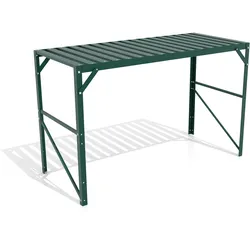 Vitavia Aluminium-Tisch mit 1 oder 2 Ebenen-1 Ebene-dunkelgrün
