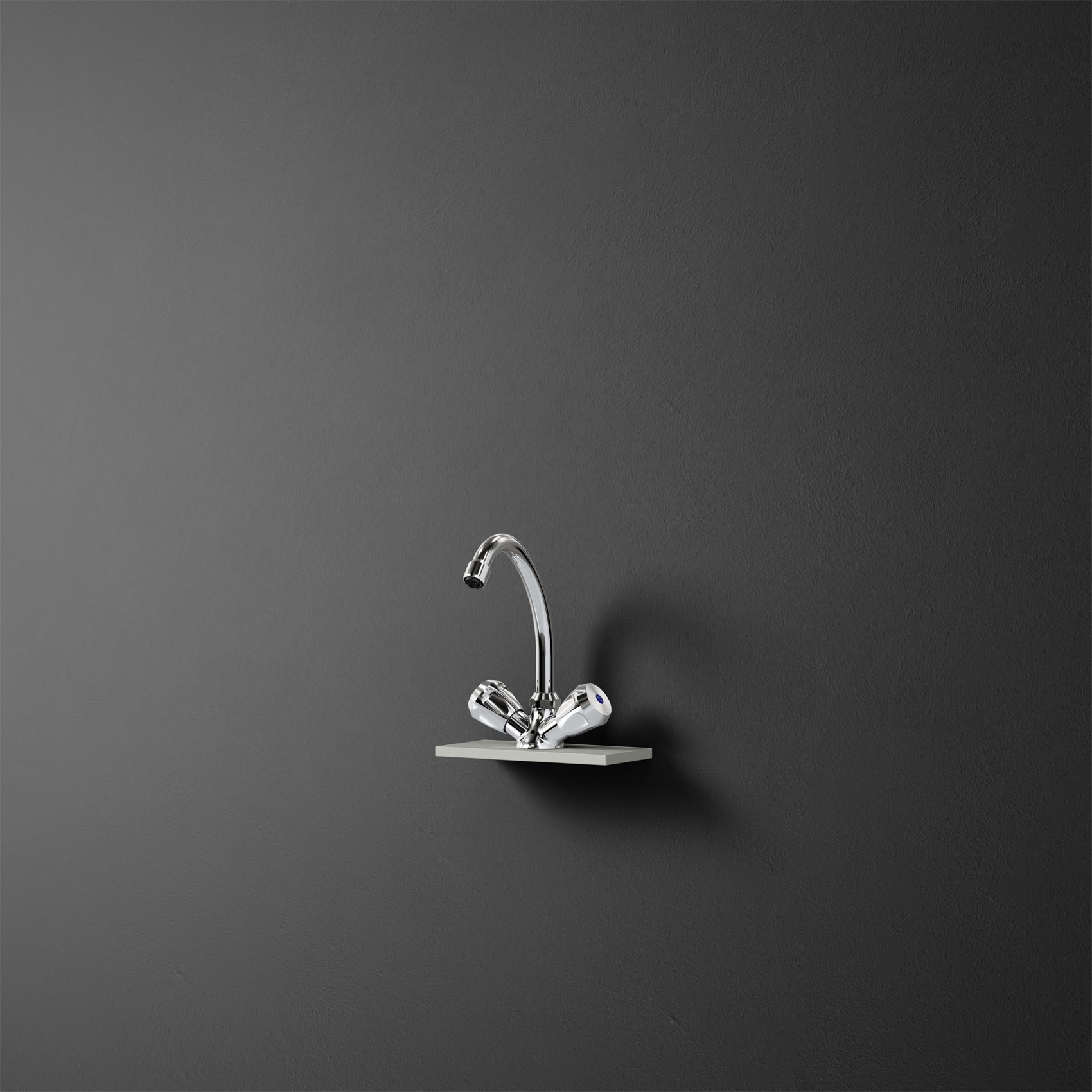 Waschtischarmatur STIEBEL ELTRON "MAZ", silber (verchromt), B:17cm H:9cm T:21,5cm, Armaturen, Waschtischarmatur, drucklos, für Mini-Durchlauferhitzer, Untertisch-Montage