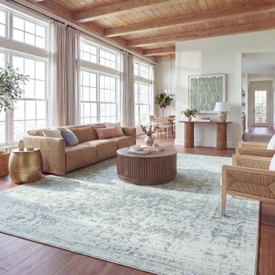 SAFAVIEH Madison Snowflake Medallion Rustic Farmhouse Distressed Rug