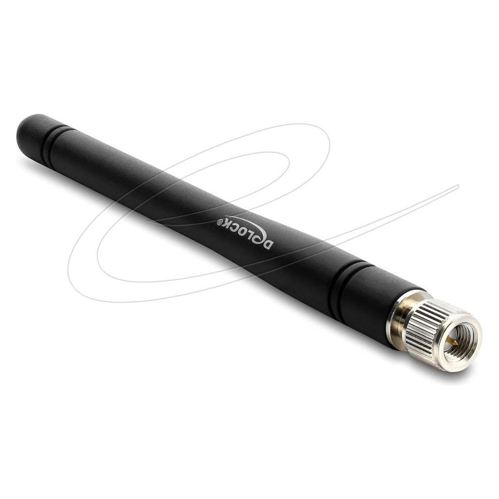 Delock " LTE Antenne SMA Stecker 1,0 - 5,23 dBi omnidirektional starr schwarz" (90682)