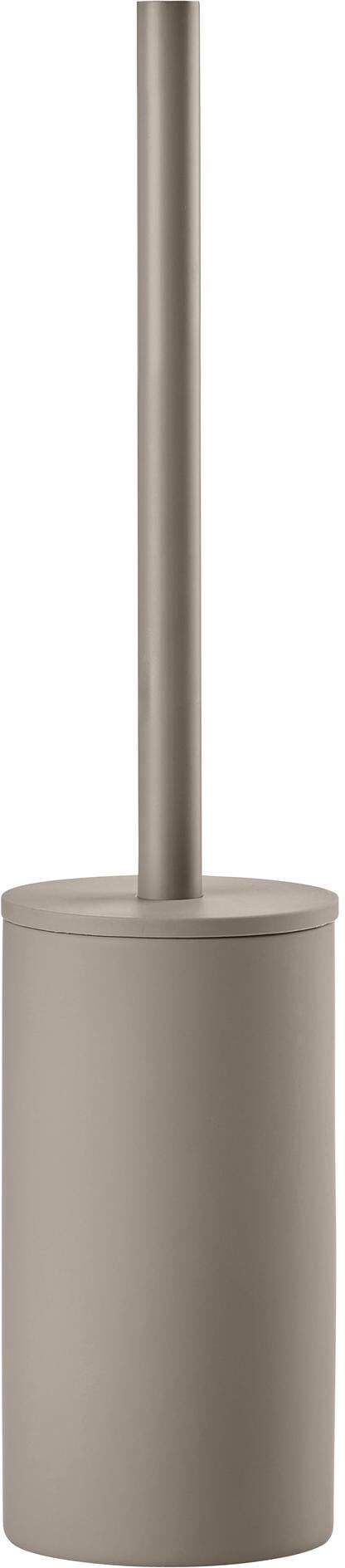 WC-Garnitur ZONE DENMARK "Solo", grau (taupe), Keramik, Stahl, Reinigungsbürsten, WC-Garnitur taupe Einheitsgröße