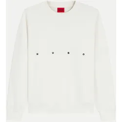 Sweatshirt mit Logo-Stickerei Weiß S