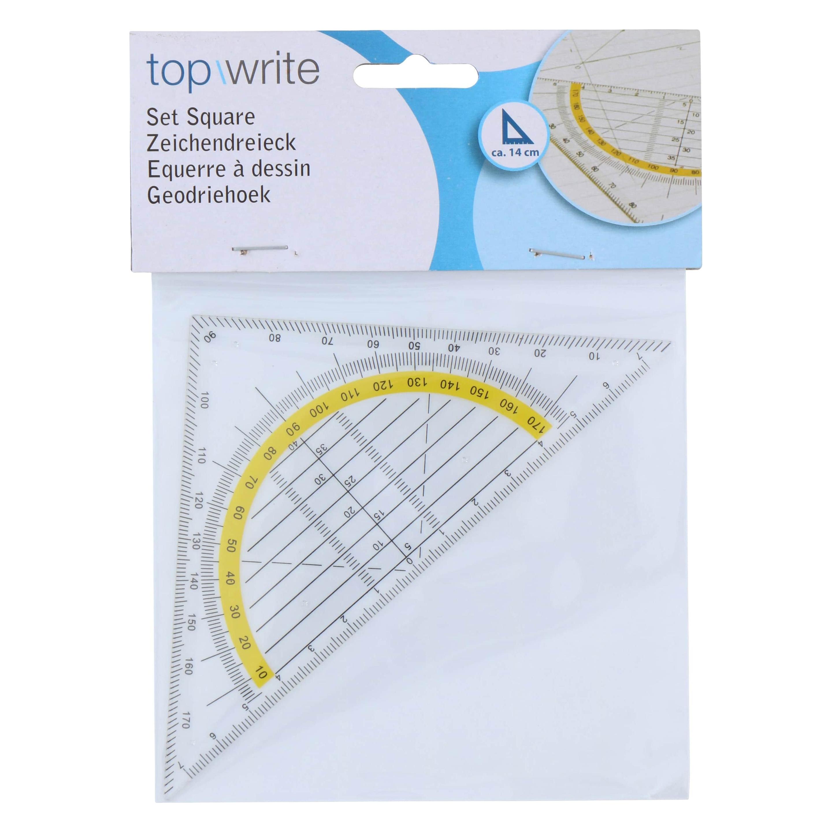 Topwrite Geodreieck 14cm (14 cm, Kunststoff) (8711252266206)