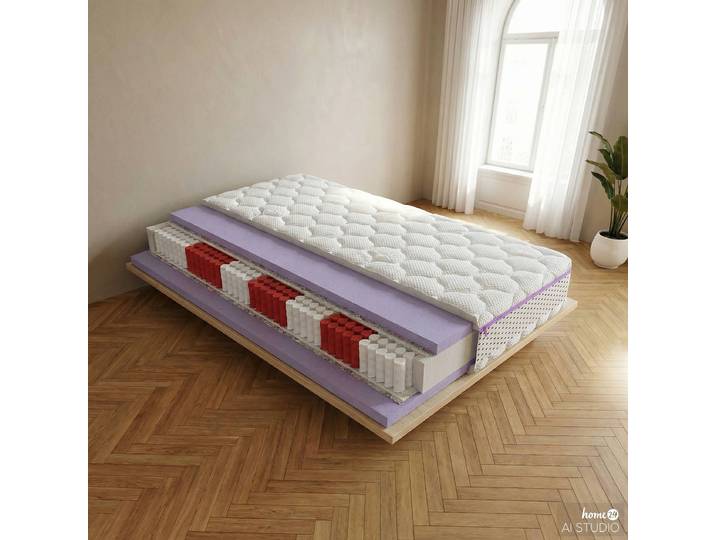 Matelas à ressorts ensachés Silver Star 80 x 200cm Autres Blanc