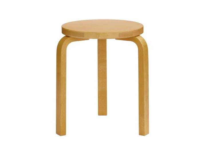 ARTEK tabouret STOOL 60 (Bouleau laqué miel - bois massif)