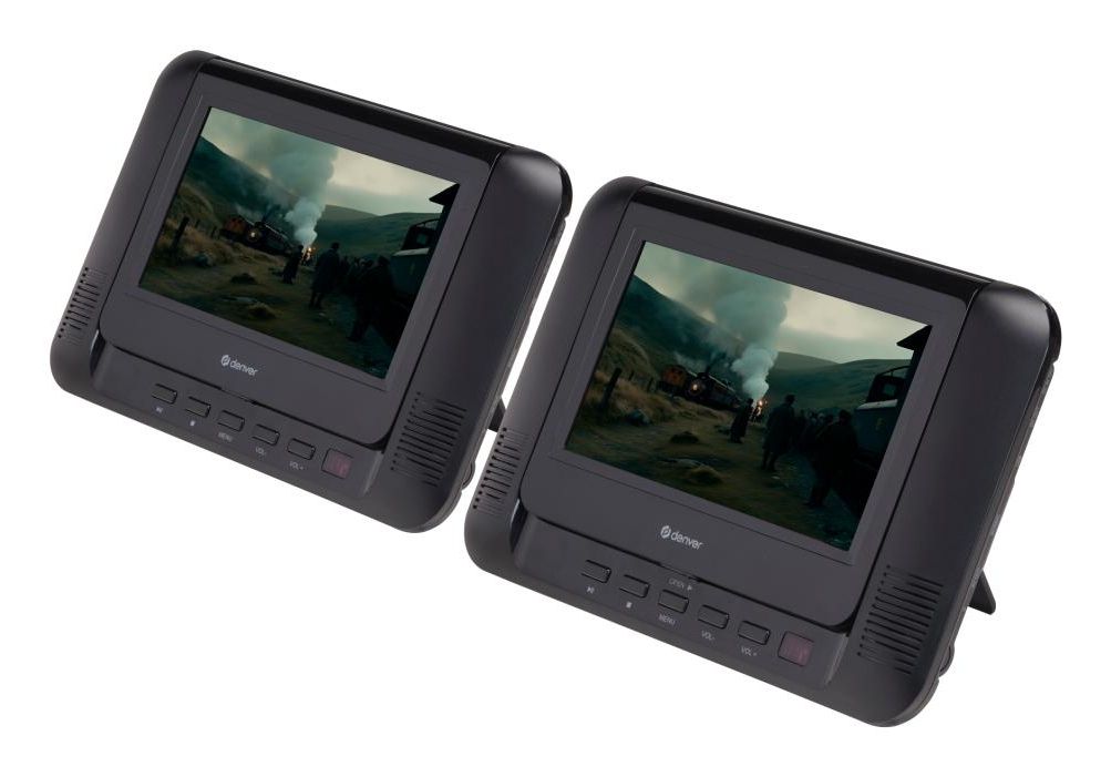 Denver MTW-793 17,8 cm (7 Zoll) Tragbarer DVD-Player DVD, DVD+R, DVD+RW, CD, CD-R, CD-RW