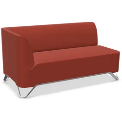Profim Softbox 2R Sofa 2-Sitzer, Armlehne rechts, Kufengestell frei konfigurierbar