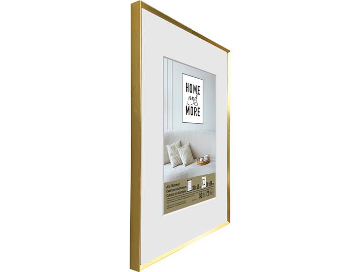Home and More Aluminiumrahmen L4 30 x 40 Gold Aluminium