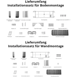 Boden- und Wandkonsole für Haier Smart Cube (Ausführung: Bodenmontage)