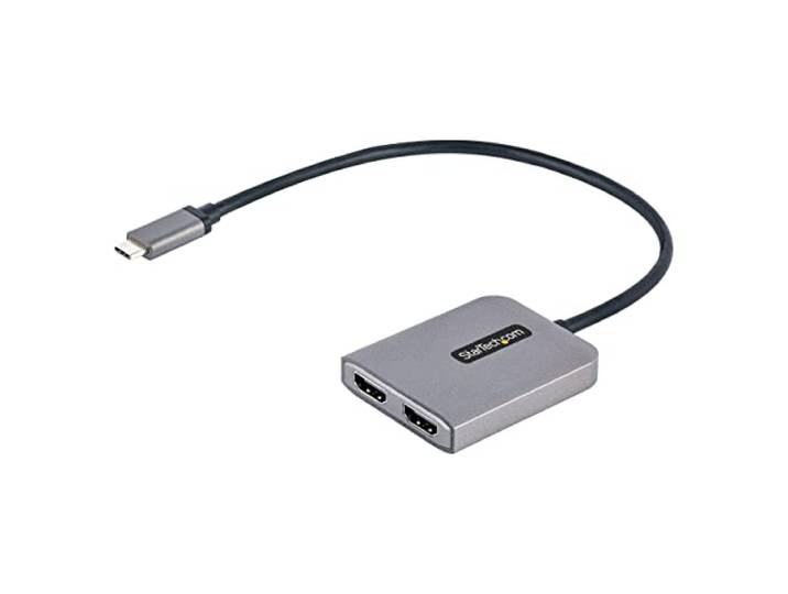 StarTech USB-C naar Dual HDMI MST Hub, 4K 60Hz, HDR, Enkel Windows