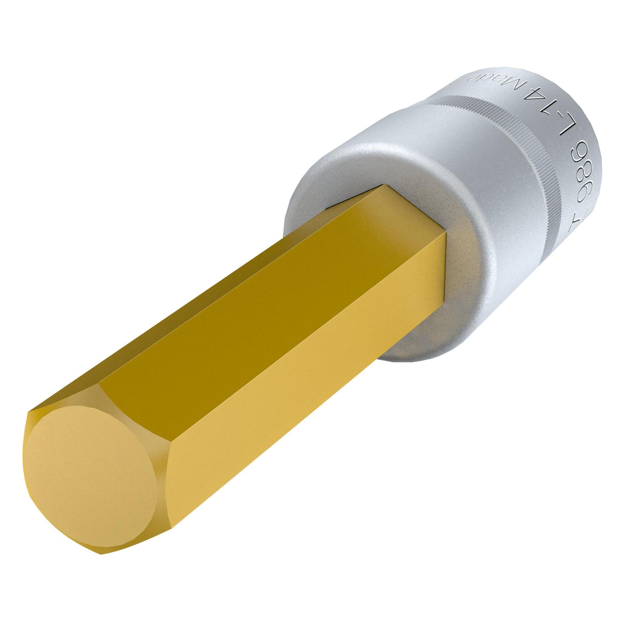 Hazet Schraubendreher-Steckschlüsseleinsatz 986L-14 Vierkant12,5 mm (1/2 Zoll) Innen Sechskant ... (14 mm) (986L-14)