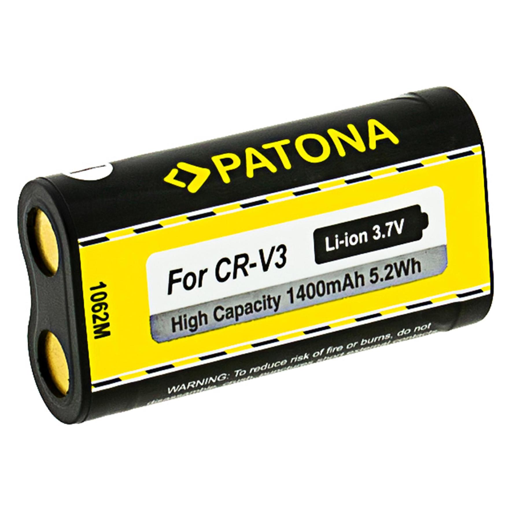Patona Akku f. Kodak RCR-V3-Li-Ion CR-V3 CRV3,CR-V3P/LB01 (Kamera Akku) (1062)