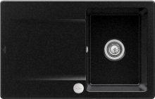 Villeroy & Boch 333402J0 Siluet 45 Chromite Keramikspüle Excenterbetätigung Einbauspüle 45 cm Unterschrank