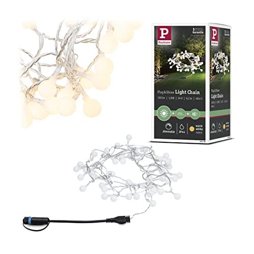 Paulmann Plug & Shine LED-lichtketting, warm wit, zwart