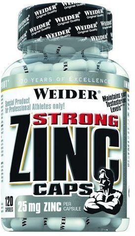 Weider Strong Zinc 25mg 120 caps 125 gr