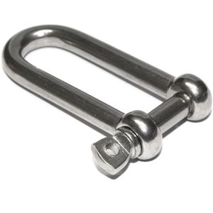 PRIOstahl Schäkel 231, 1000kg, Ø 5mm, lange gerade Form, Edelstahl