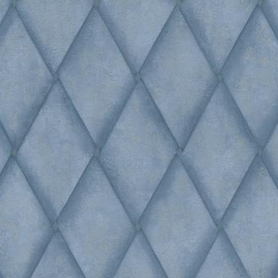 Vliestapete MARBURG, blau, B:0,7m L:10,05m, Vlies, Tapeten, Raute, moderne Tapete für Wohnzimmer Schlafzimmer Küche