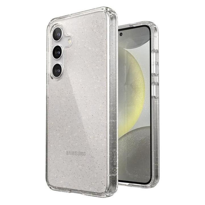 speck Presidio Lux Glitter - Samsung Galaxy S24 Hülle (Klar / Gold Glitzer) (Samsung Galaxy S24) (150615-9221)