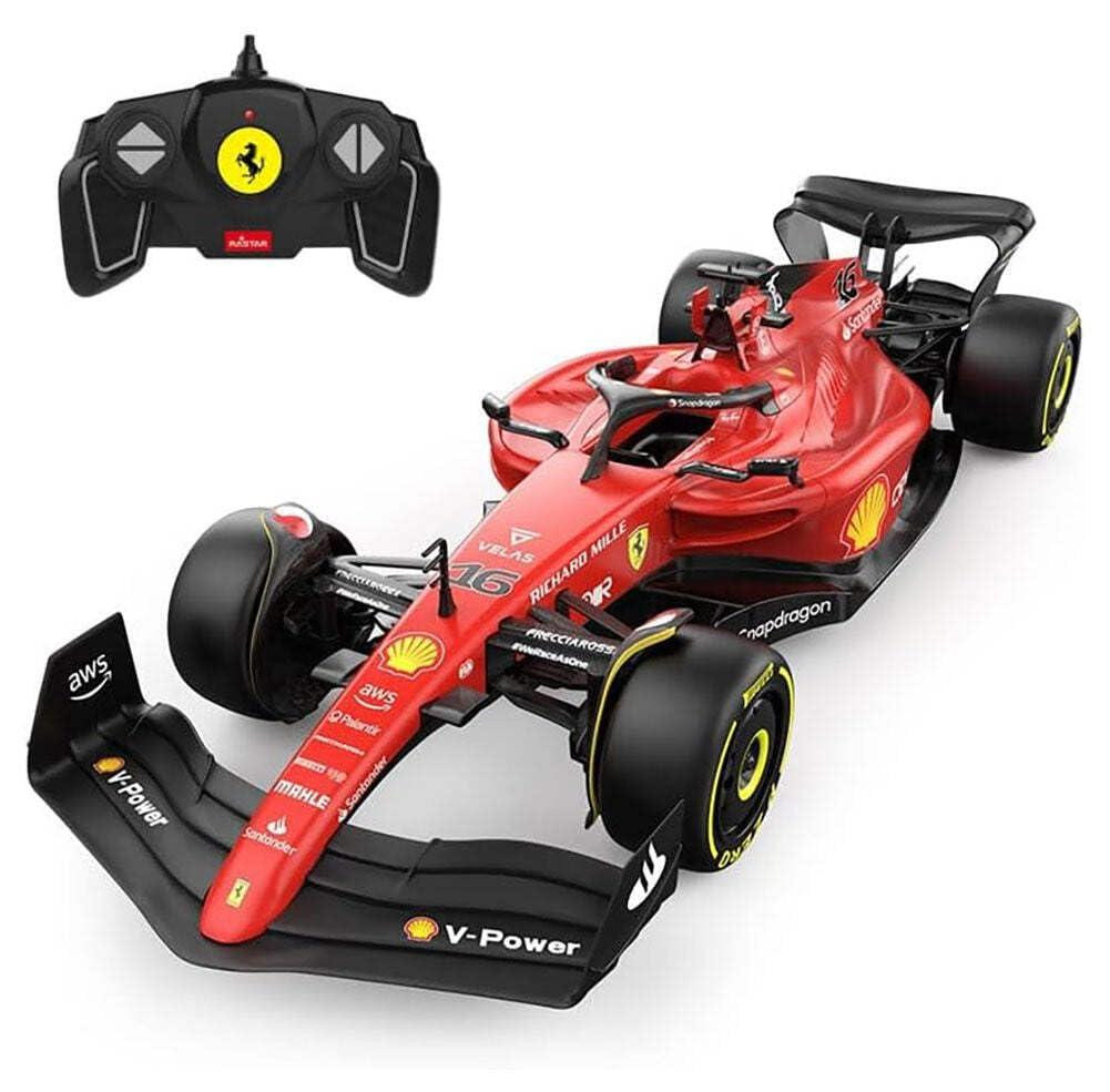 CMJ RC Cars Ferrari F1 F1-75 RC Auto 1:18 schaal - Afstandsbedieningsauto met Charles Leclerc en Carlos Sainz