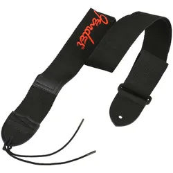 Fender Gitarrengurt Poly Strap Logo Rot - Gitarrengurt