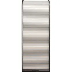 JALOUSIESCHRANK Eadith 69 x 44 x 192 Rollladenschrank Graphit/Weiß