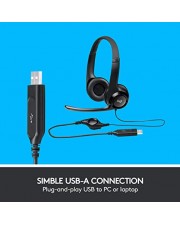 Logitech USB Headset H390 Full-Size verkabelt USB 2.4 m Stereo Schwarz (981-000406)