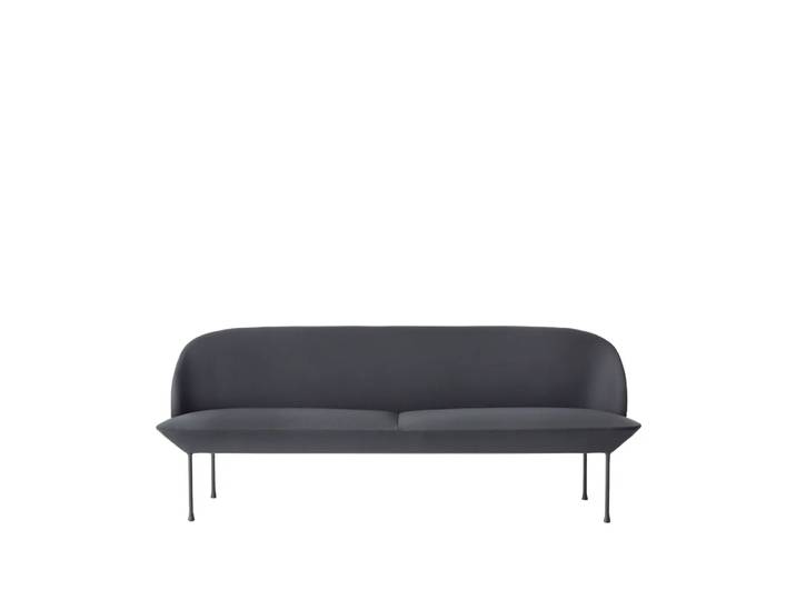 Muuto Canapé Oslo 3 places Steelcut 180-Dark grey