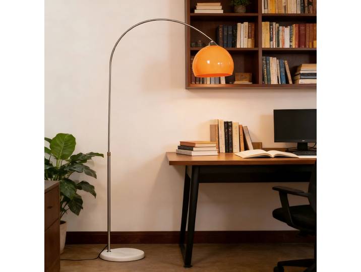 Nordique moderne minimaliste lampadaires canapé chevet Table Led blanc Orange pêche Long support lumière lampara chambre décoration