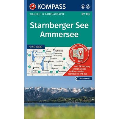 KOMPASS Wanderkarte 180 Starnberger See, Ammersee 1:50.000, Sonstige von , KOMPASS Freytag & Berndt, 978-3-99154-272-8