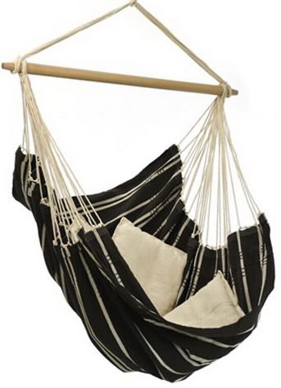 Chaise suspendue hamac Amazonas Brasil coloris black 160 x 130cm