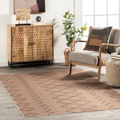 Nuloom Geometric SuperiorWash Easy-Jute Machine Washable Area Rug