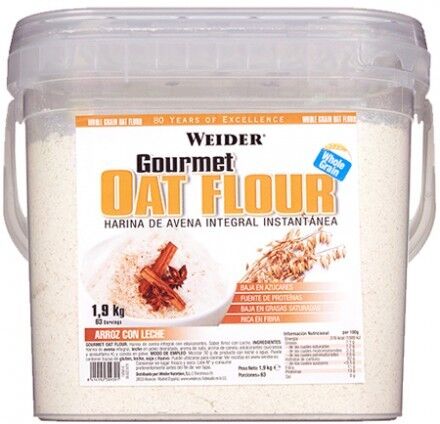 Weider Oat Gourmet Oat Flour 1.9 Kg Rice pudding