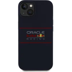 Red Bull Racing - Silicone Horizontal Centered Logo MagSafe (RBHMP14S24SIHSRV) - iPhone 14 - Navy (Apple iPhone 14), Smartphone Hülle, Blau