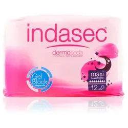 Indasec Dermoseda Good Night Inkontinenz Komprimieren Sie Maxi 12 Einheiten