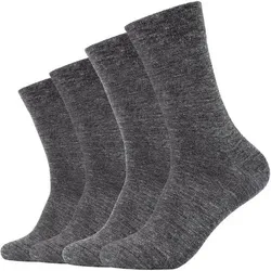 CAMANO Herren Socken Online ca-soft tex wool Socks 4p, Größe 39-42 in Grau Grau