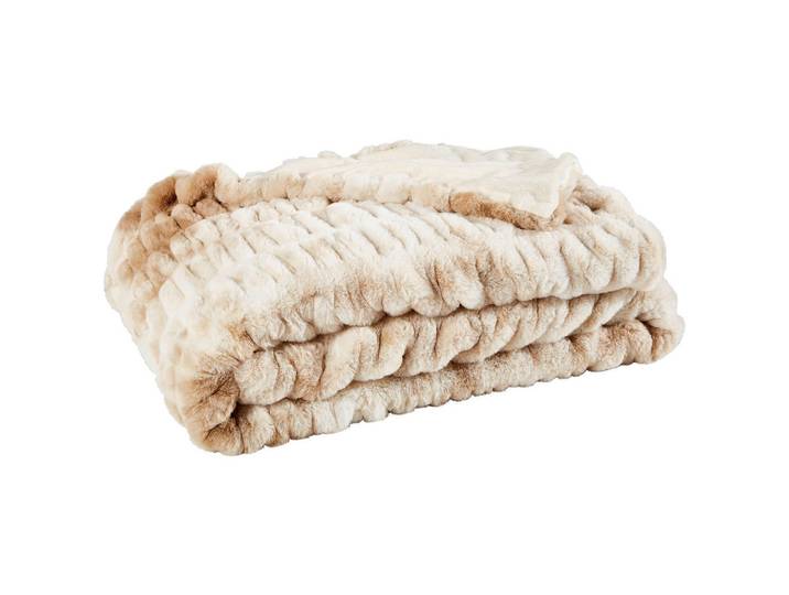 Novel Decke, Naturfarben, Beige, Textil, Uni, 150x200 cm, Heimtextilien, Wohntextilien, Decken, Kuscheldecke