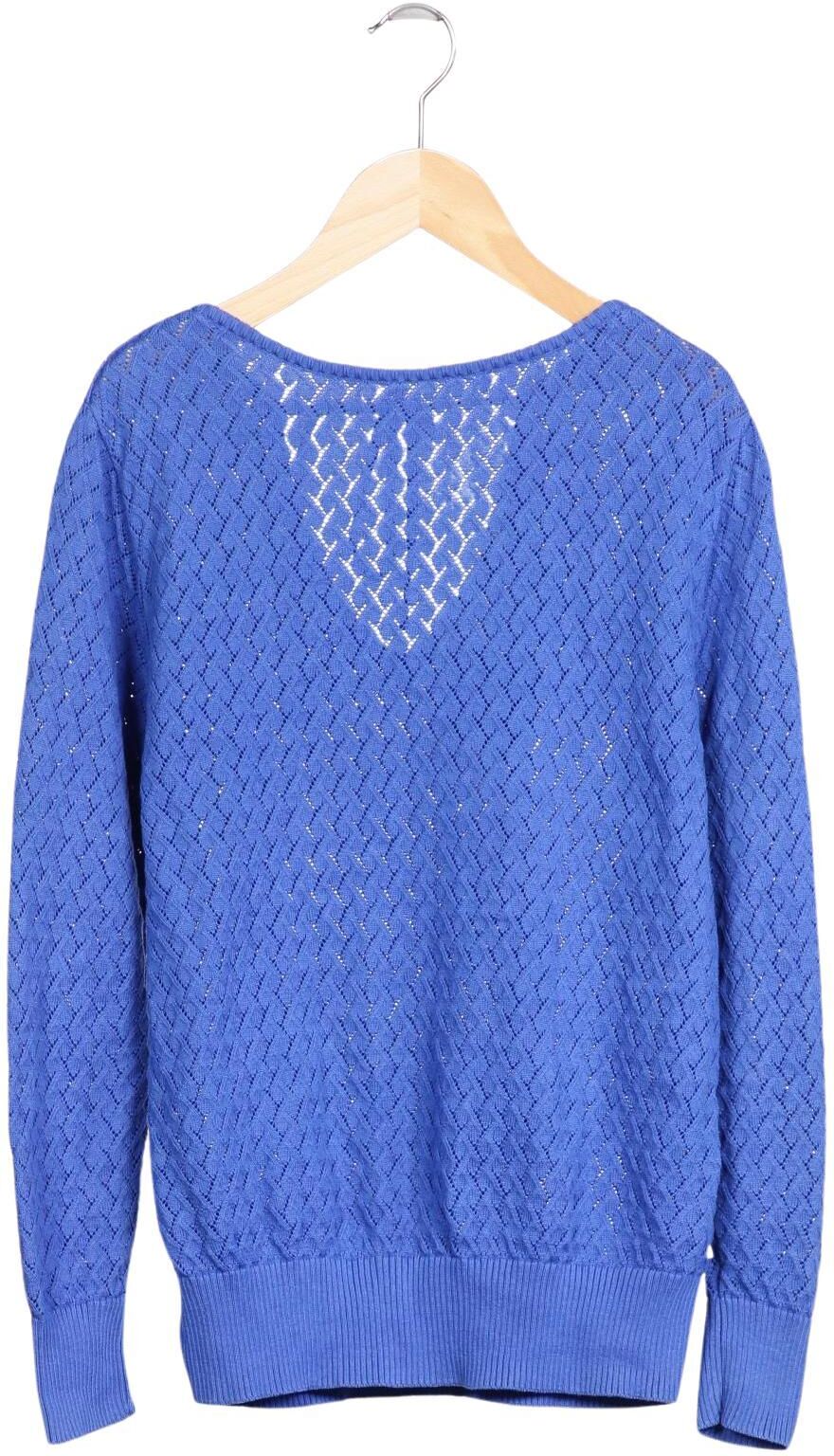 Tranquillo Damen Pullover, Blau, Gr. S, Baumwolle - Second Hand