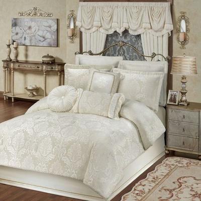 Touch of Class Camelot Comforter Set Ivory, California King, Ivory